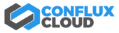 Conflux Cloud logo showing two letter Cs come together at an angle to form a cloud-shaped object